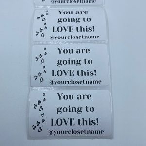 250 Custom Thermal Shipping Labels Stickers